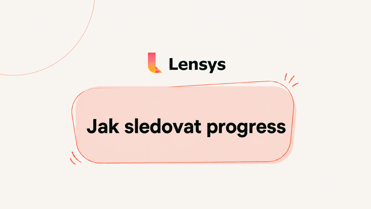 Jak sledovat progress